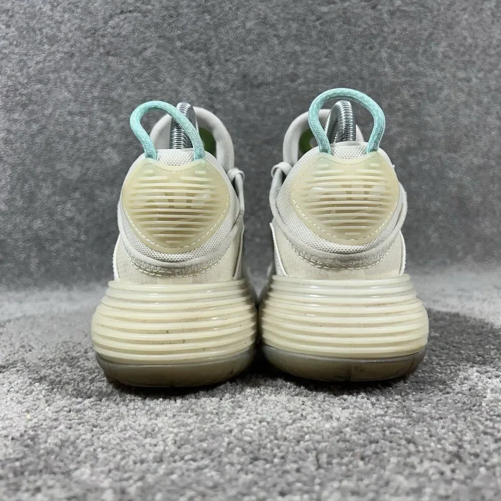 Nike Air Max 2090 CK2612-101 Women's Sz 7 Aurora Green White Running Shoes Used